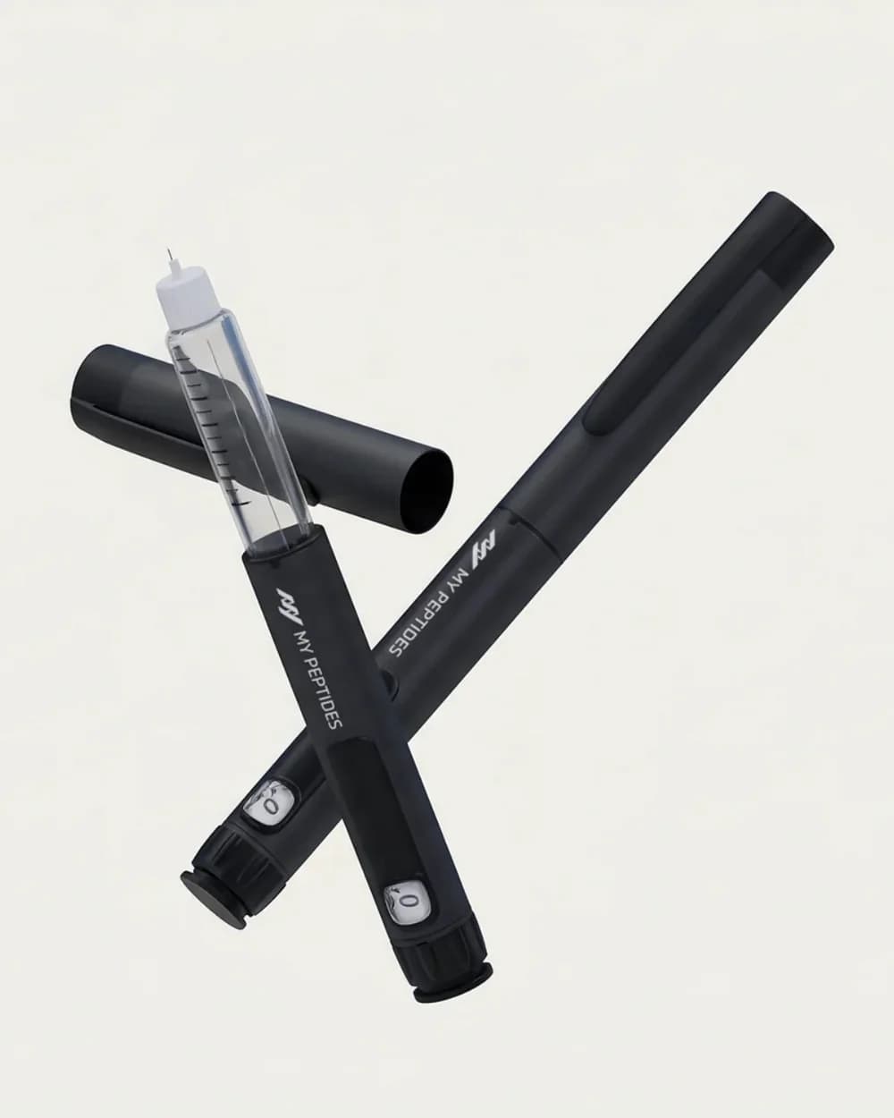 The reusable auto-injector, capped and uncapped